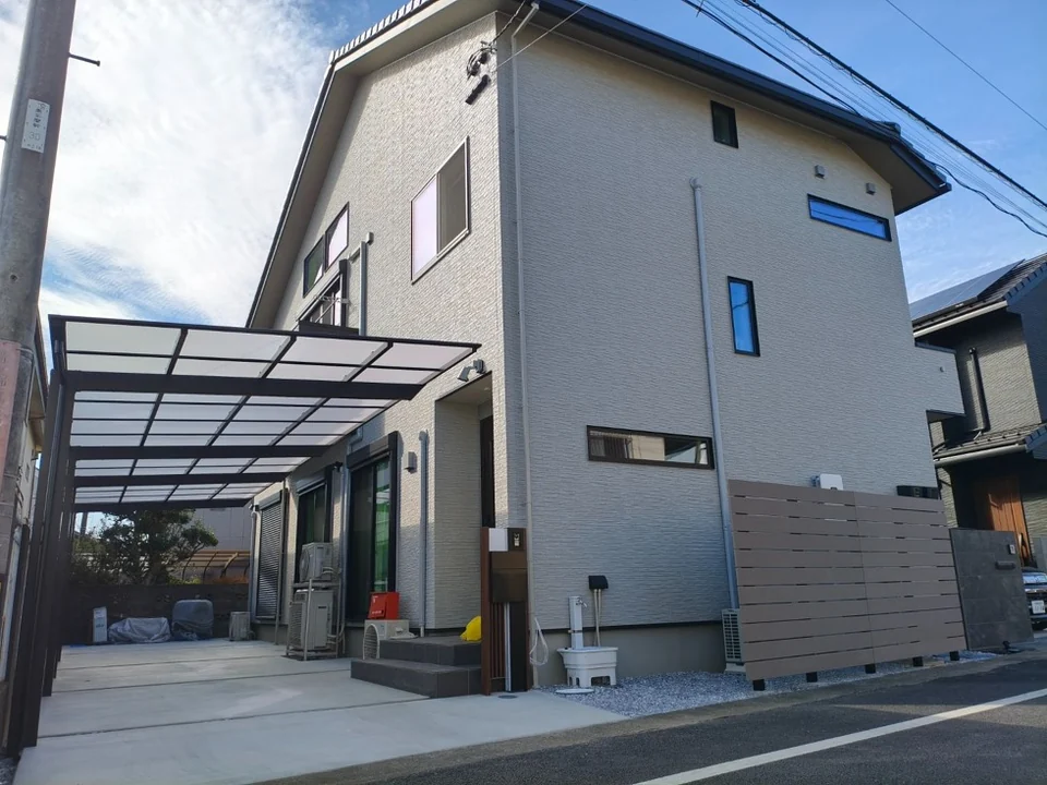東京都立川市 新築外構工事の施工写真